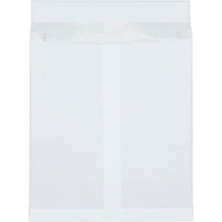 BOX PACKAGING Ship-Lite Expandable Envelopes, 12inW x 16inL x 2inD, White, 100/Pack SLE12162WE